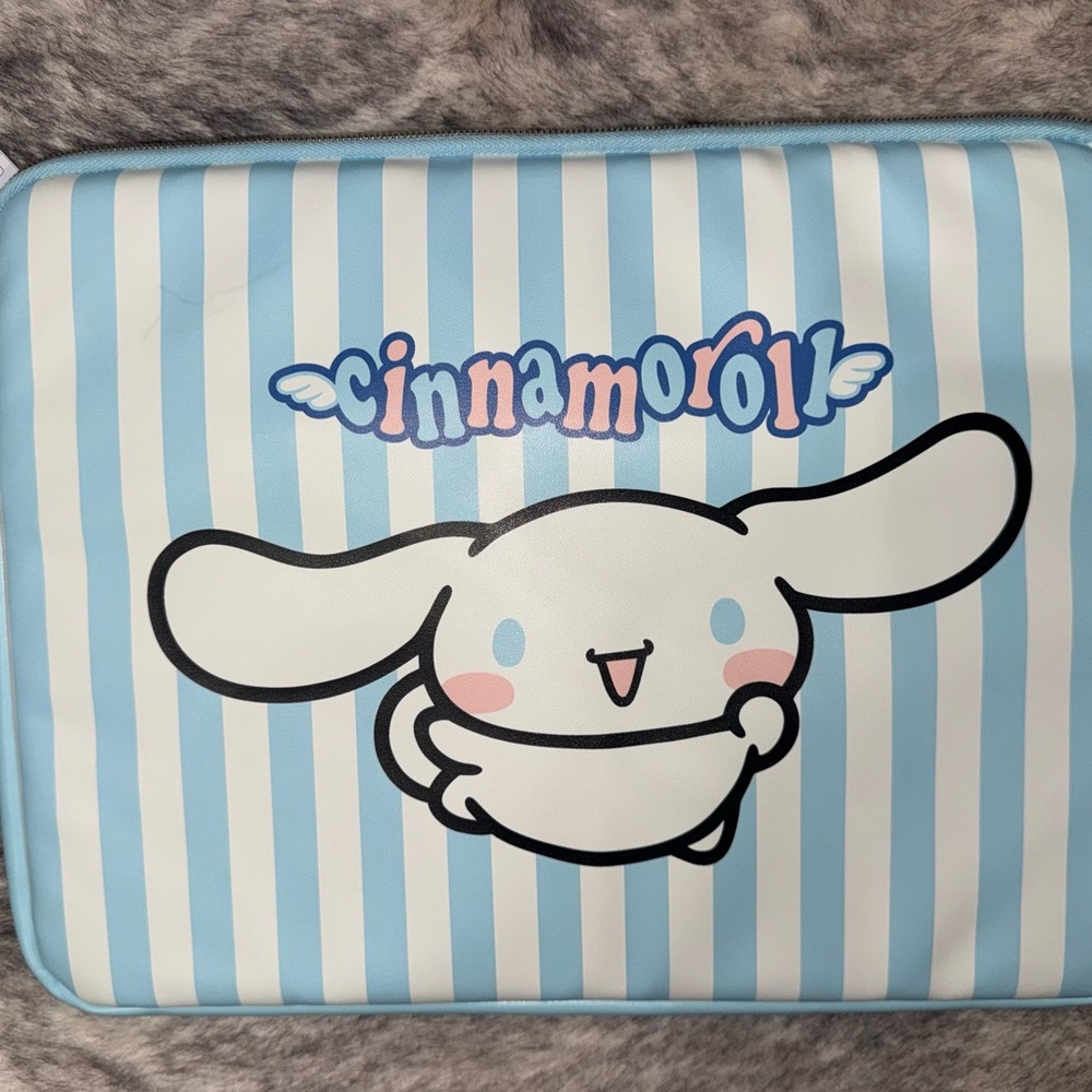 Primark Blue and White Striped Laptop Bag